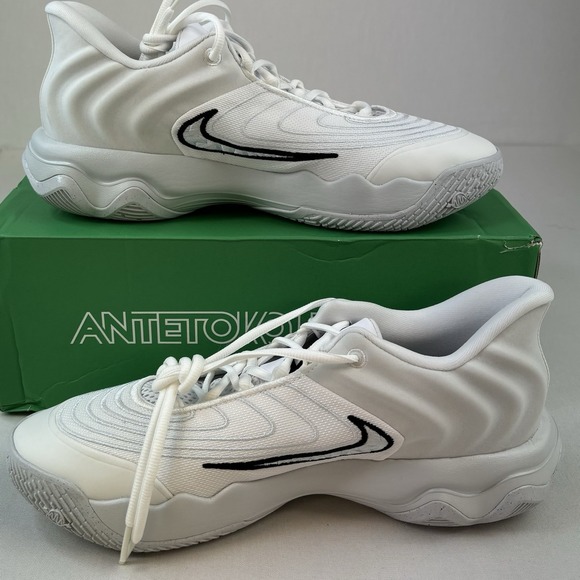 Nike Giannis Immortality 4 EP FQ3680-100 Men Sz 11 Basketball Shoes White/Black - Picture 2 of 9